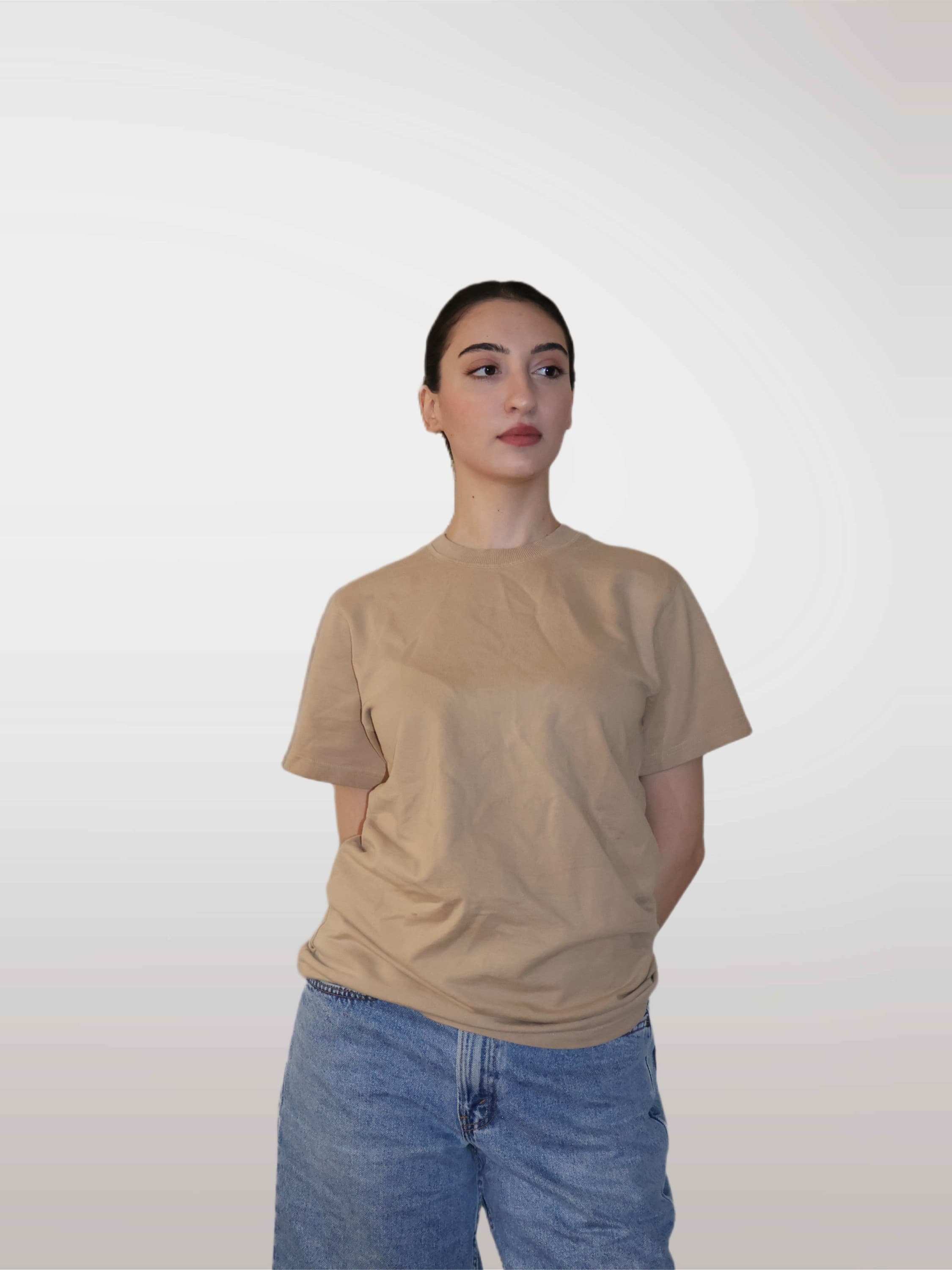 The Everyday Tee — Beige Sand